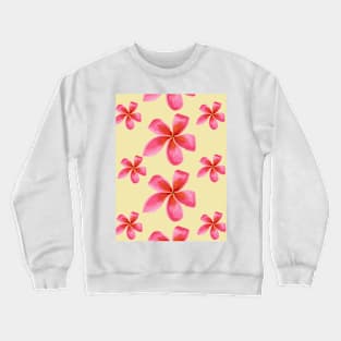 Diseño Floral en tonos rosas Crewneck Sweatshirt